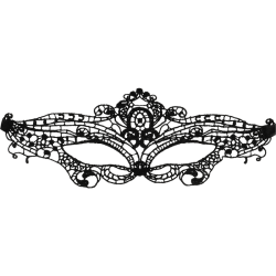 Coquette Chic Desire - Masque Fine Dentelle Noire